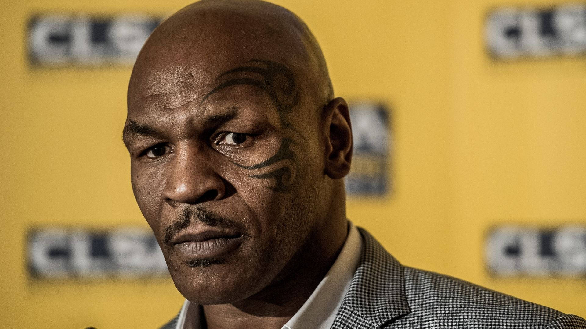 Mike Tyson Face Tattoo Background