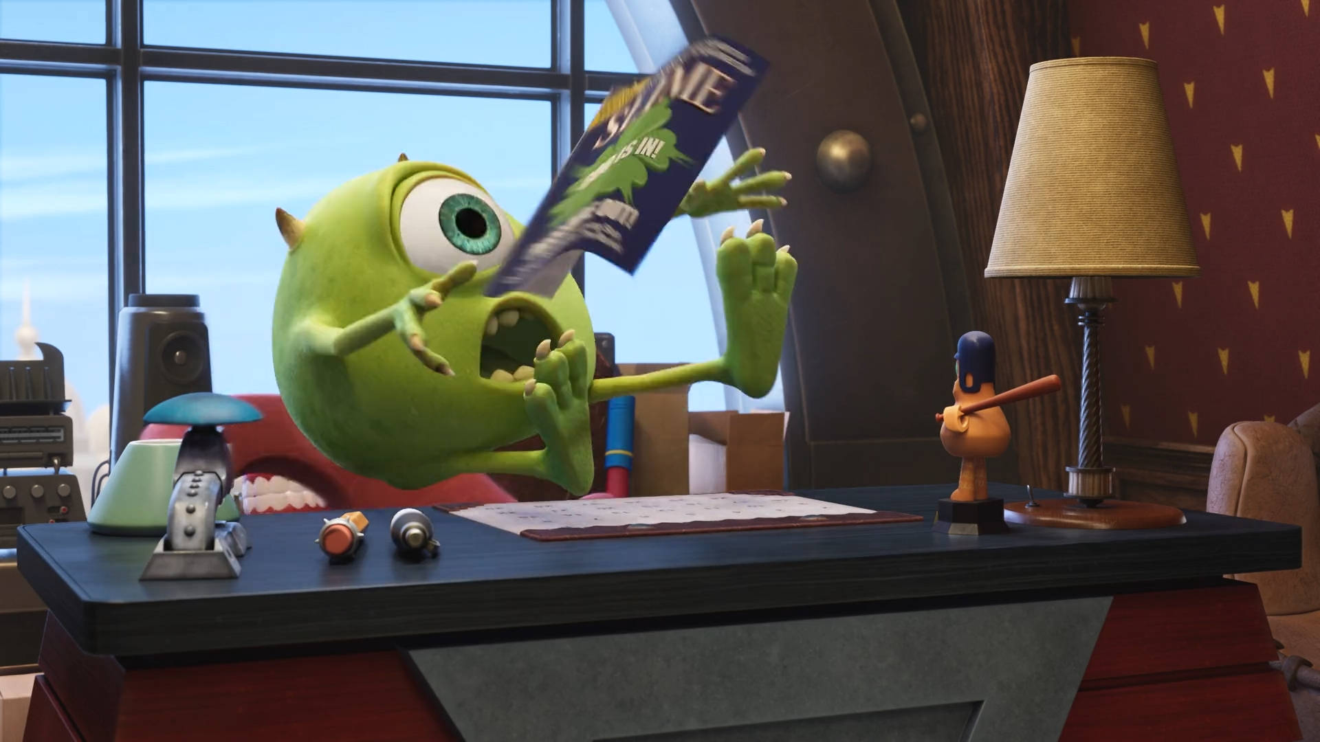 Mike Wazowski Monsters At Work Background