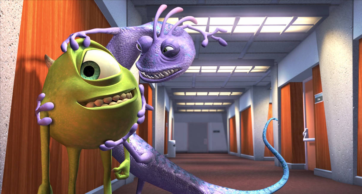 Mike Wazowski Randall In Monsters University Background