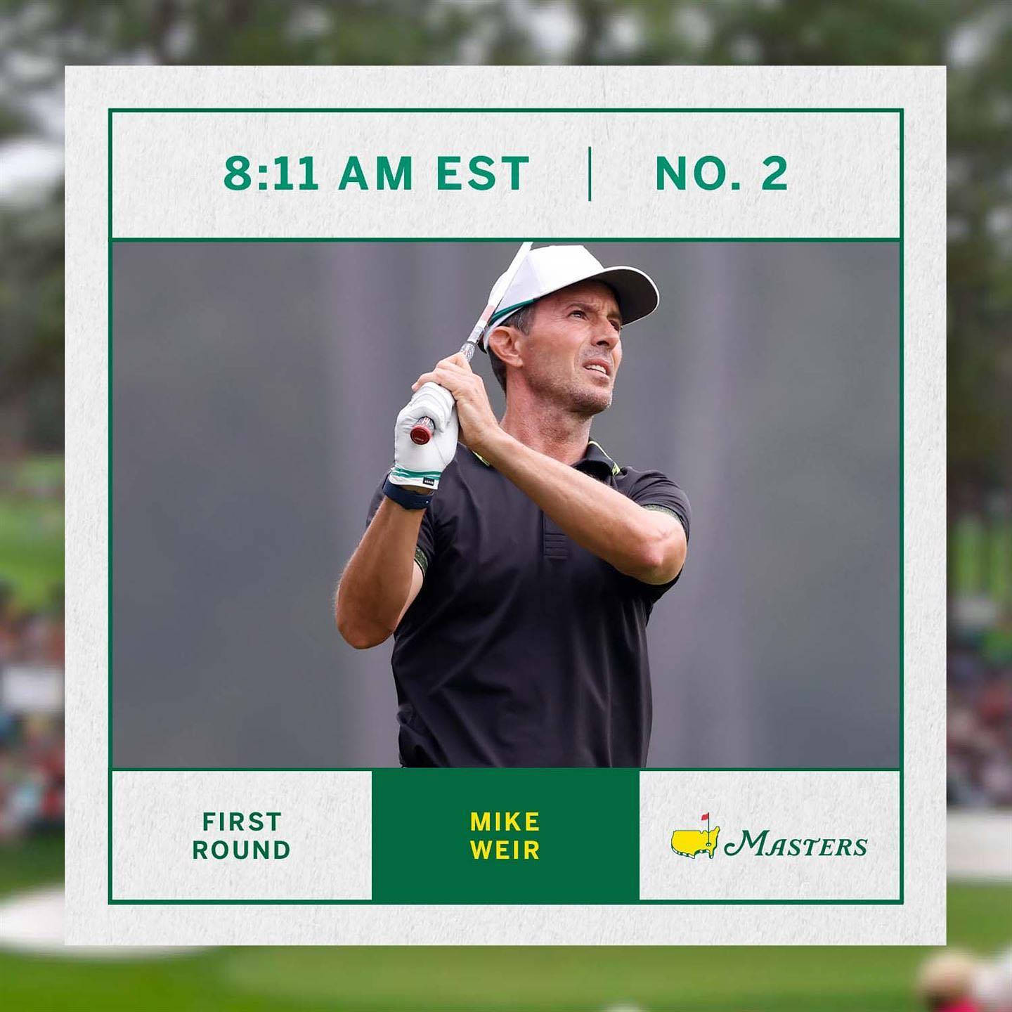 Mike Weir First Round Match Background