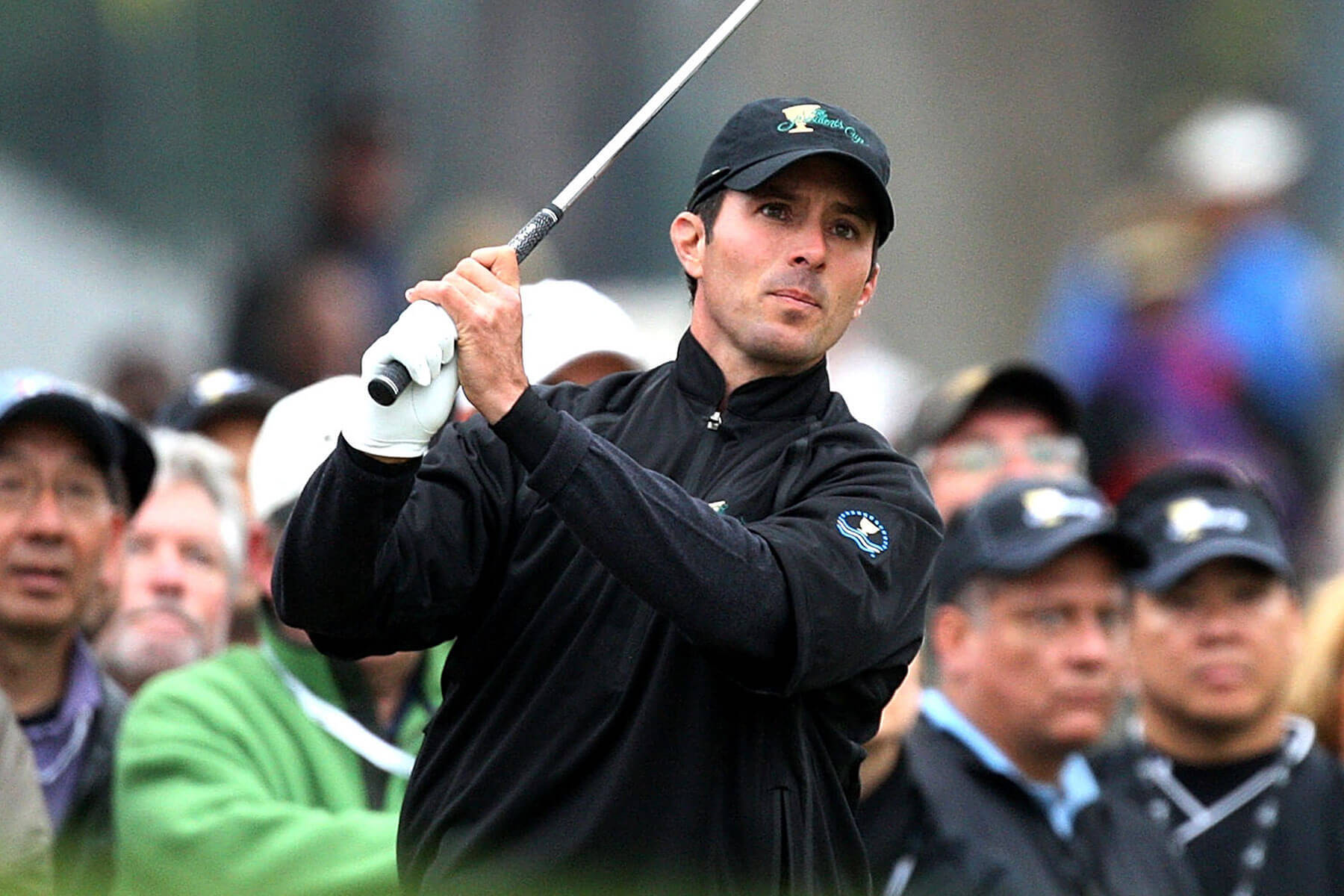 Mike Weir Holding His Golf Club Background