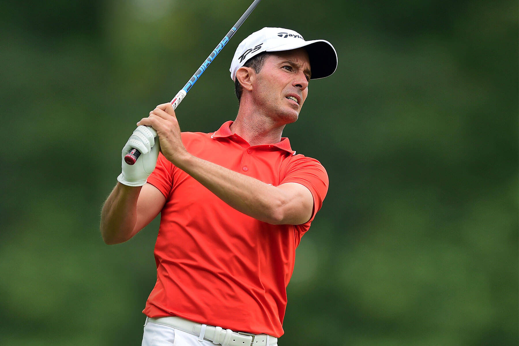 Mike Weir In Red Shirt Background