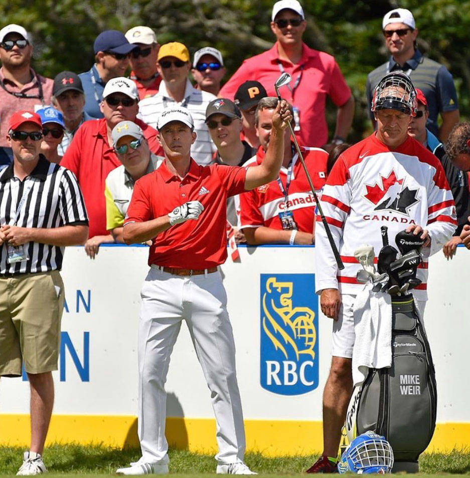 Mike Weir Preparing For Golf Match Background