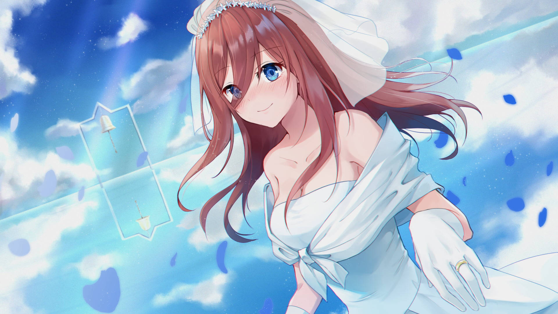 Miku In A Wedding Dress Background