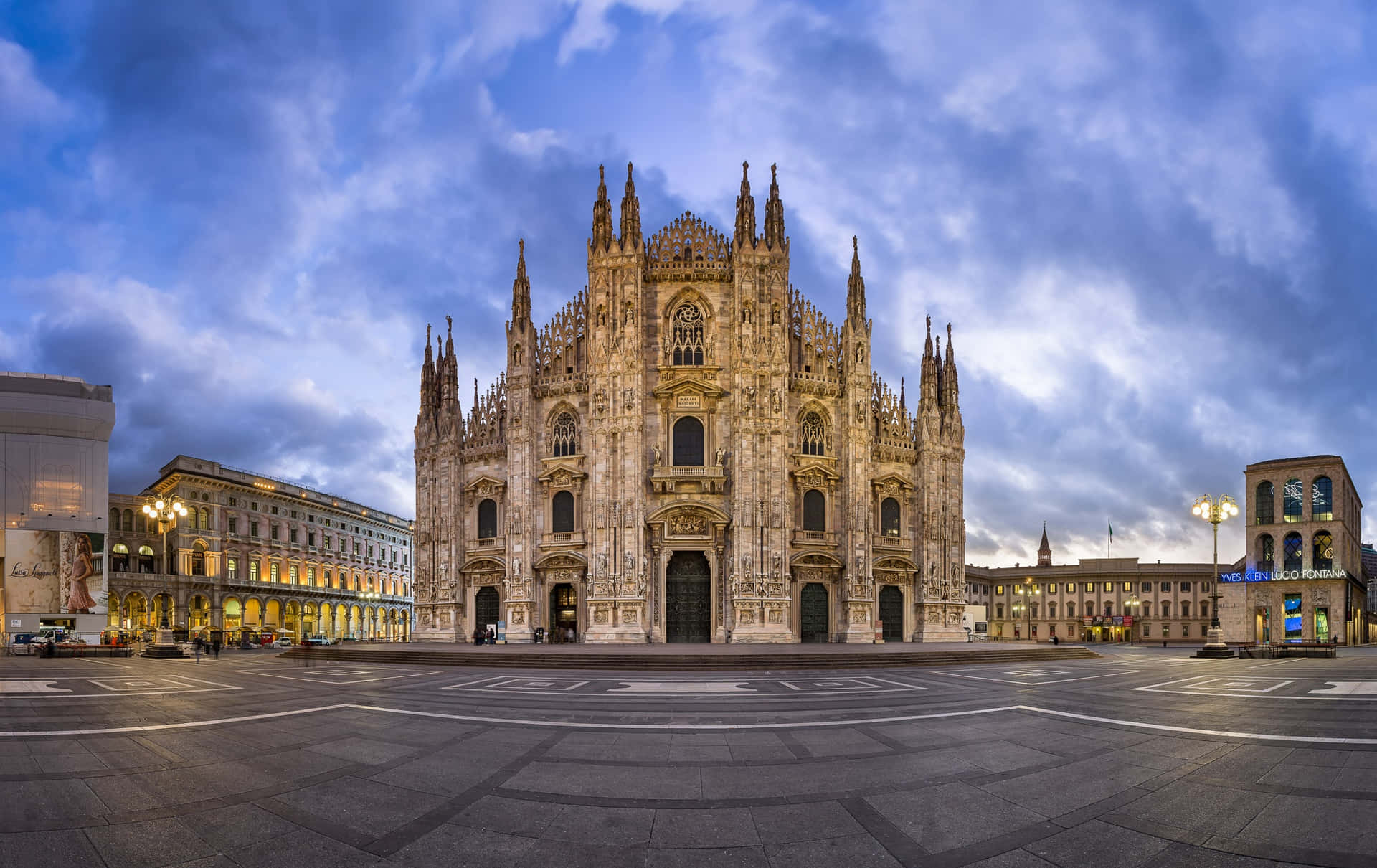 Milan Cathedral Against A Blue Sky