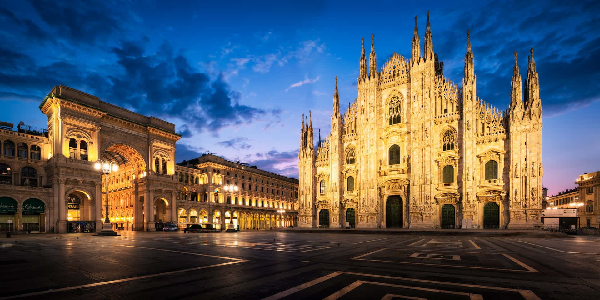 Milan Cathedral At Night