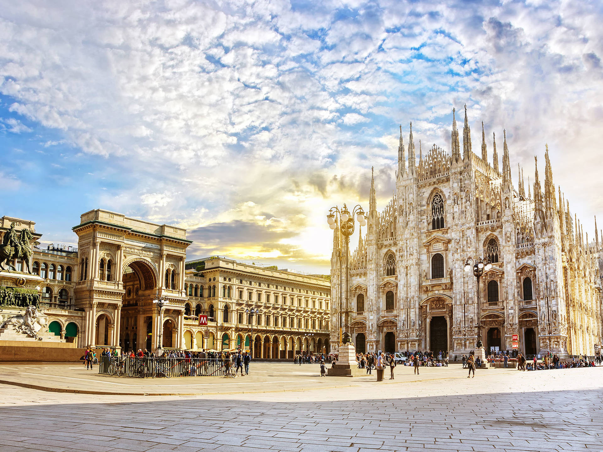 Milan's Church Under A Stunning Sky