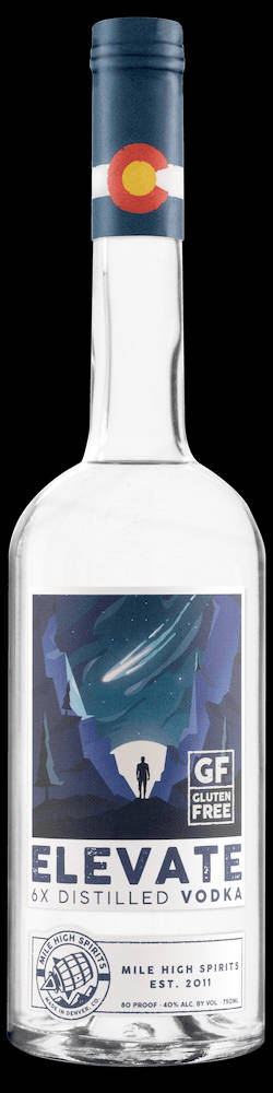 Mile High Spirits Elevate Vodka Background