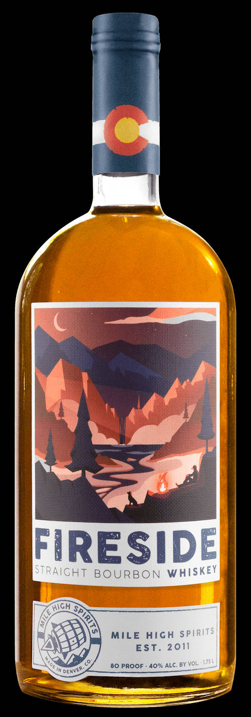 Mile High Spirits' Fireside Bourbon 1.75 L Background