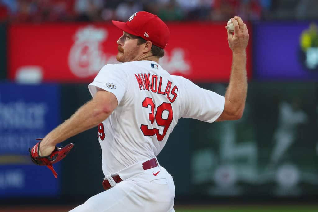 Miles Mikolas Athletic Baseball Background