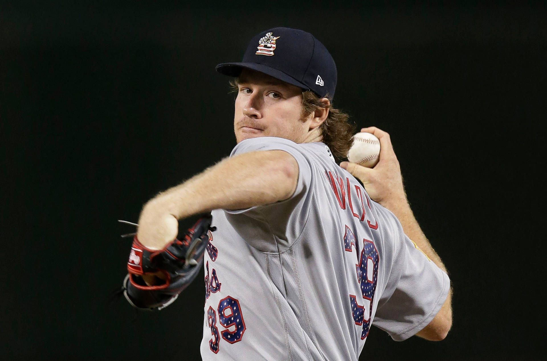 Miles Mikolas Holding Ball Background