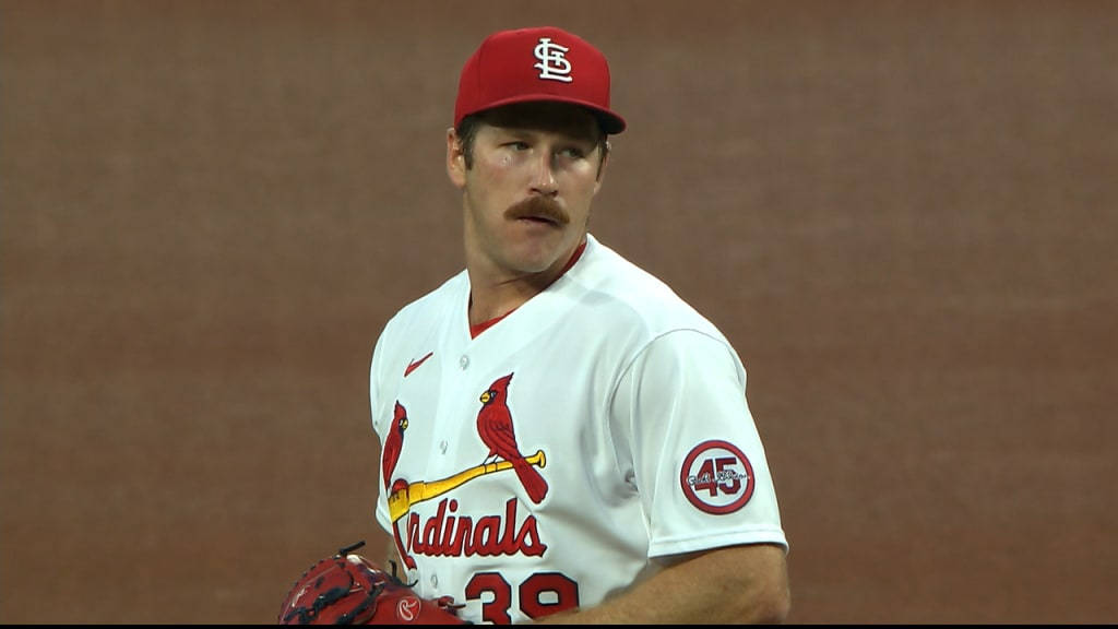 Miles Mikolas In Action, Delivering A Powerful Pitch