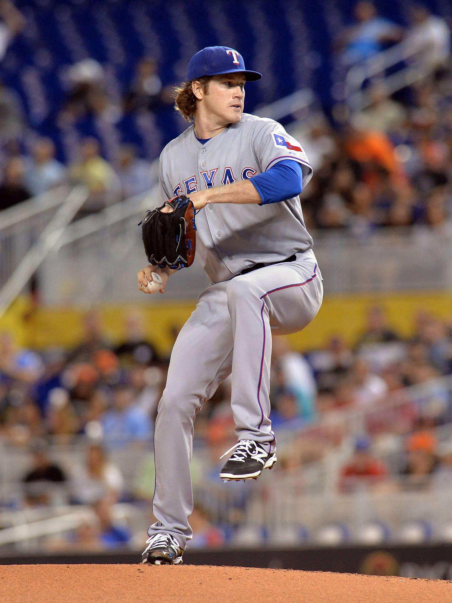 Miles Mikolas Playing For Texas Rangers Background