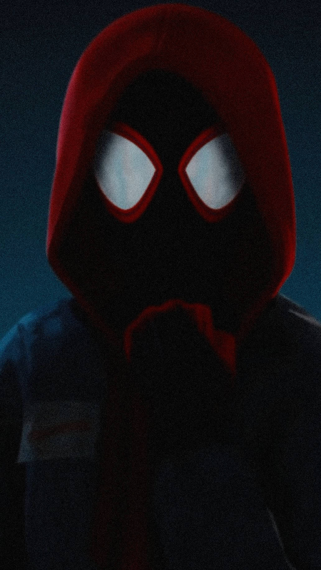 Miles Morales Dark Face Close Up Background