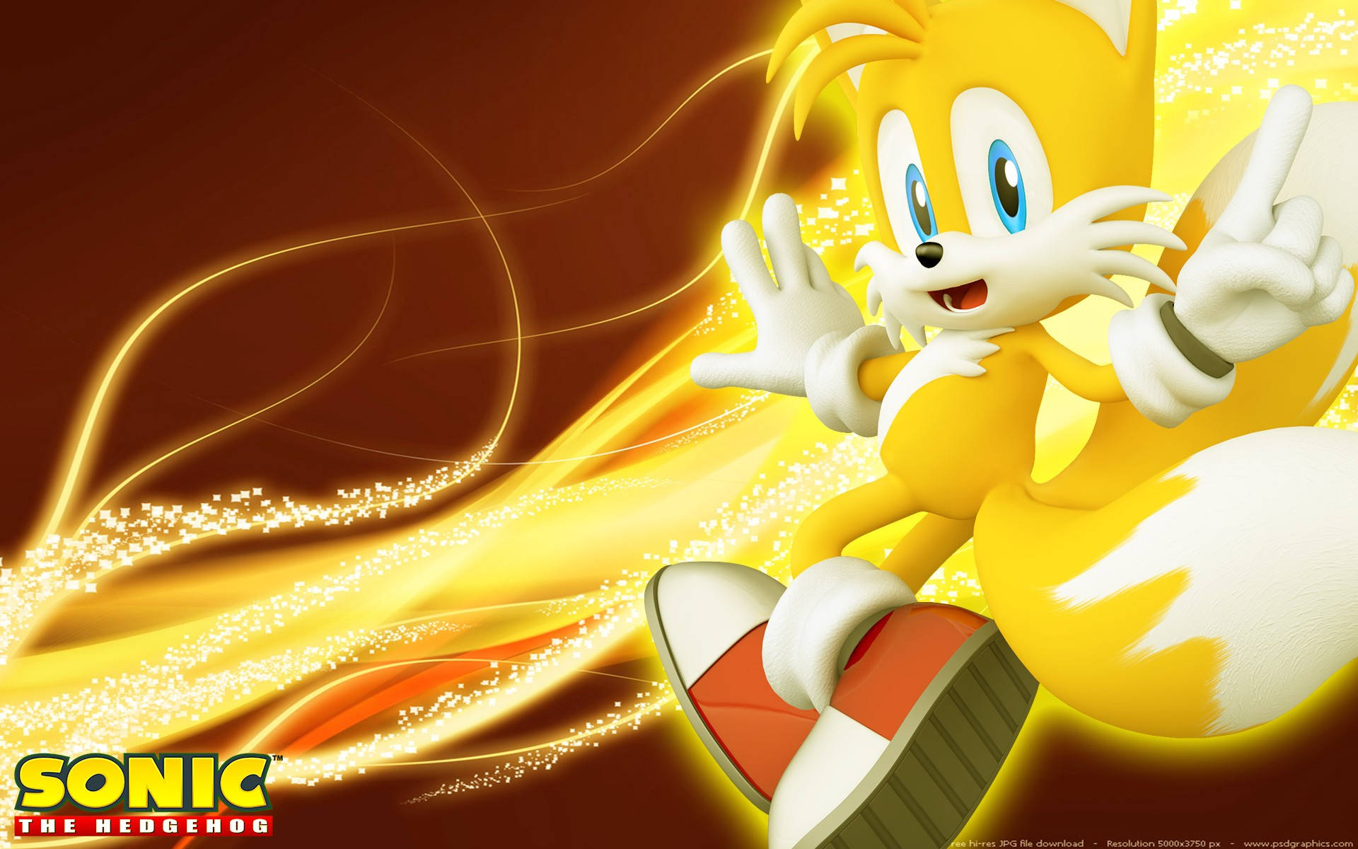 Miles Prower Sonic Cartoon Background