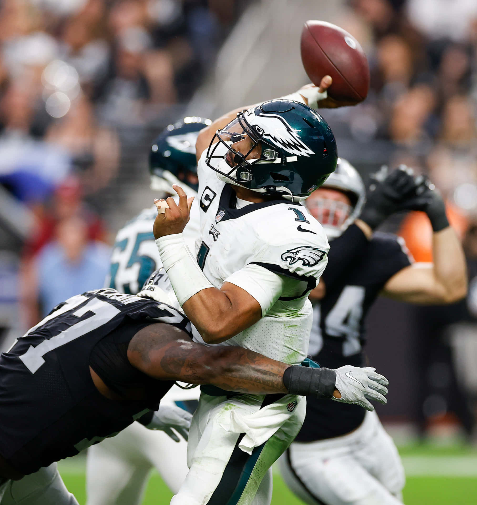 Miles Sanders Holding The Ball