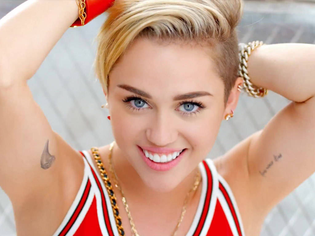 Miley Cyrus In Her Music Video For Her Song 