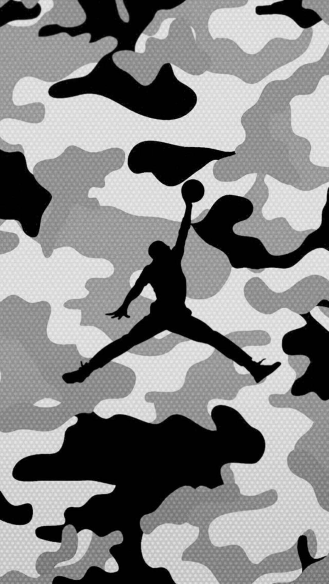 Military Air Jordan Logo Background