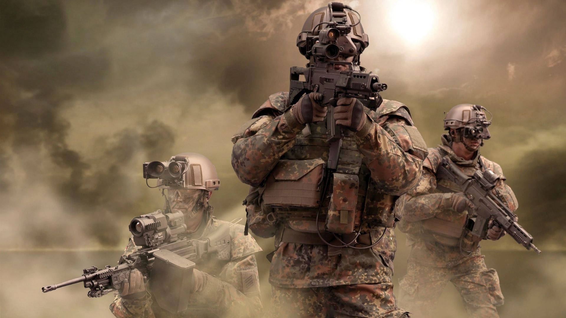Military Army At War Background