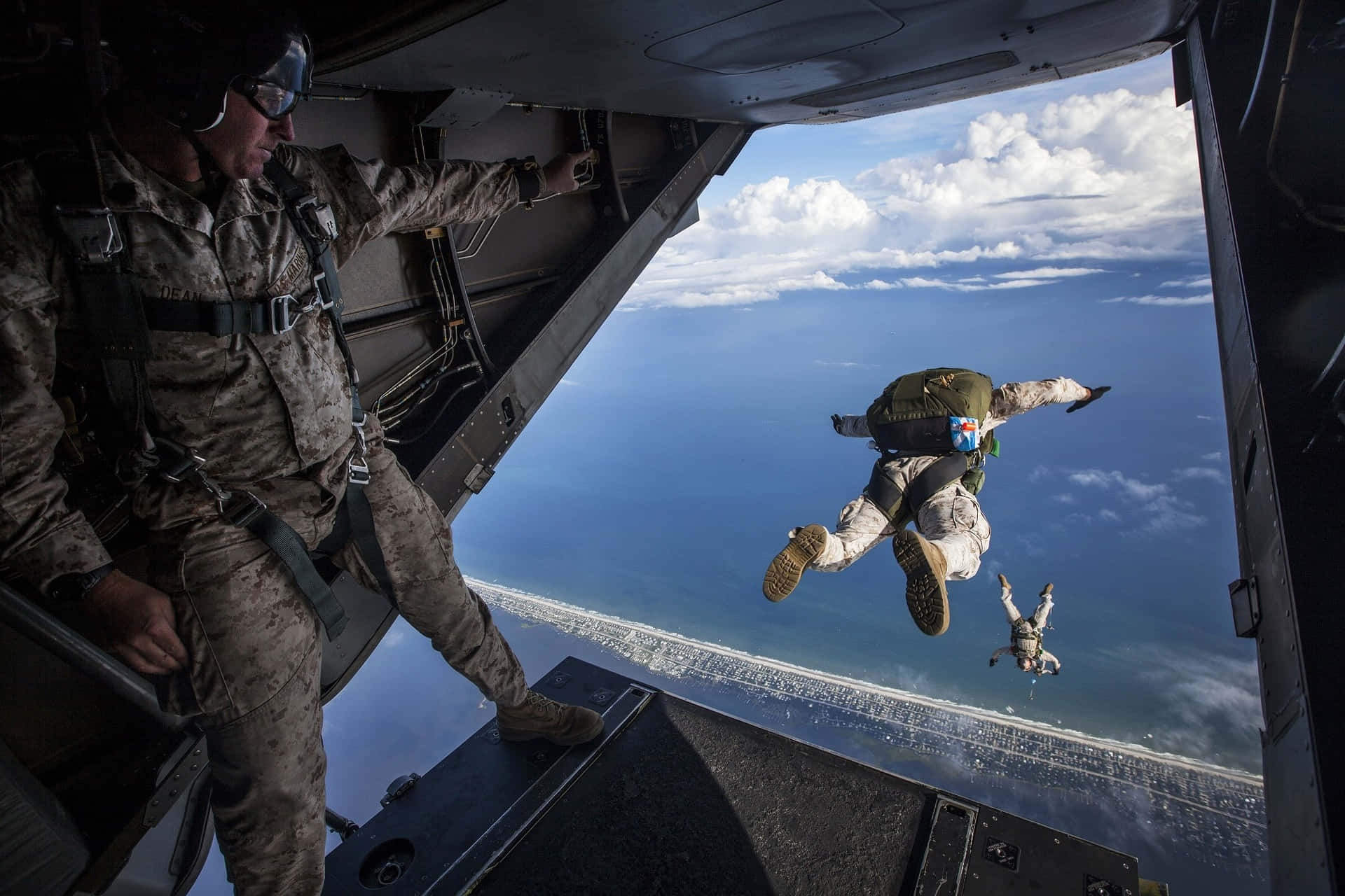 Military Deployment Via Skydiving