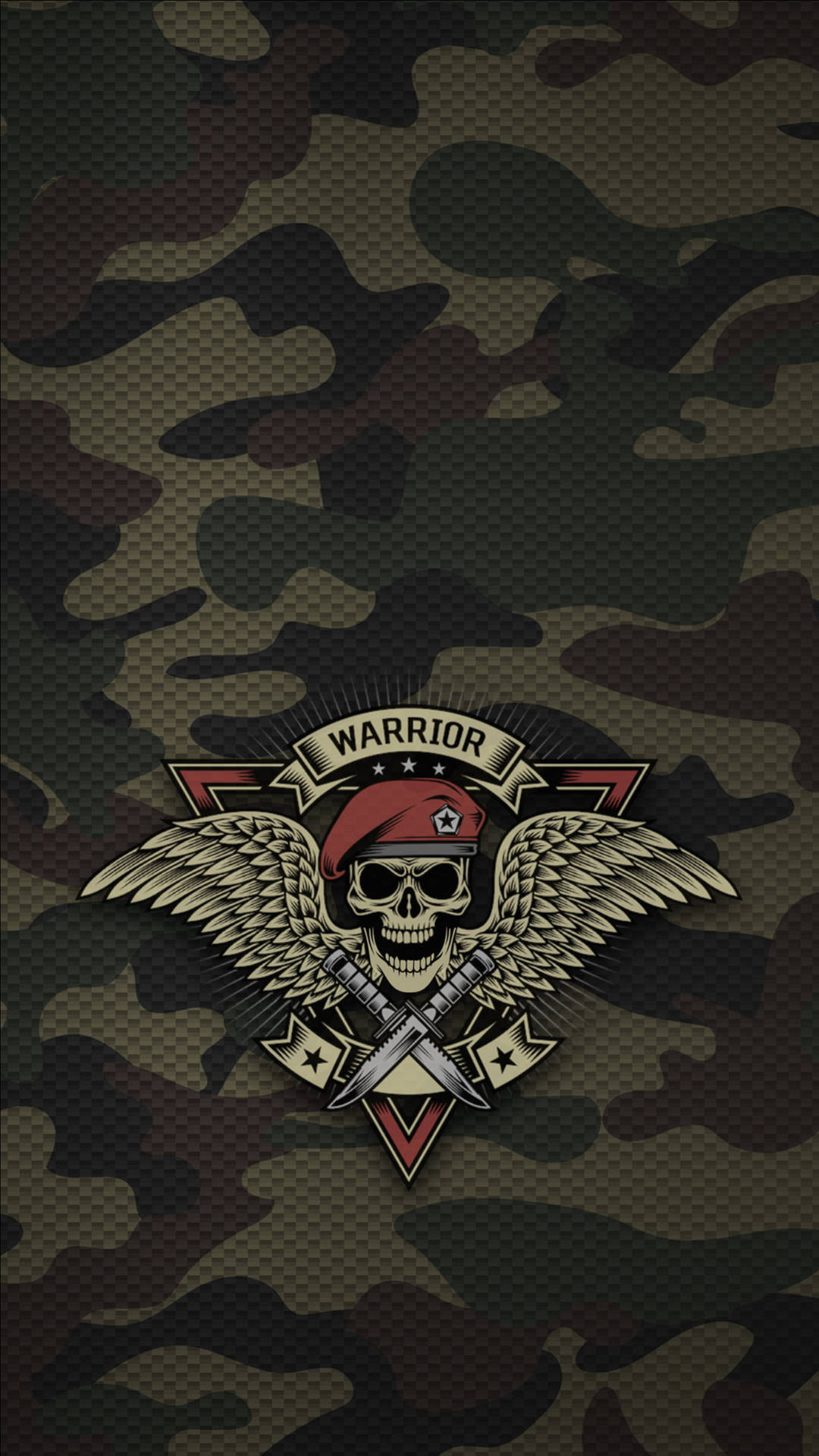 Military Gangster Skull Background
