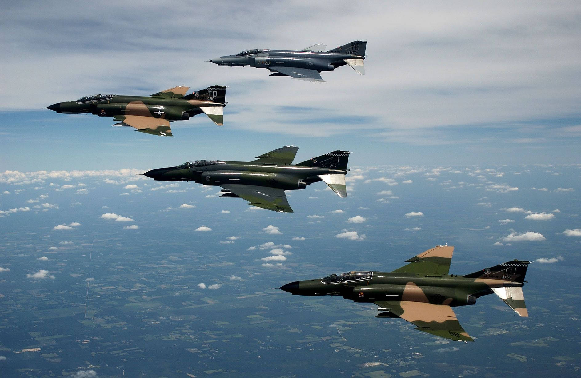 Military Jets Formation Background