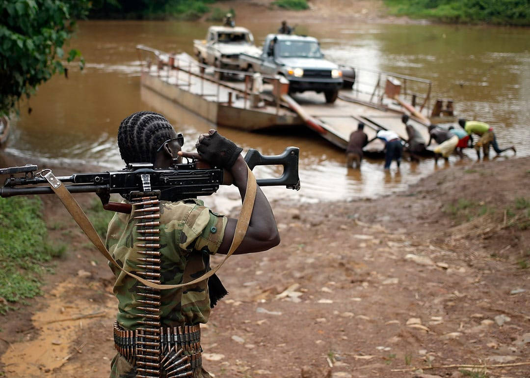 Military Man In Central African Republic