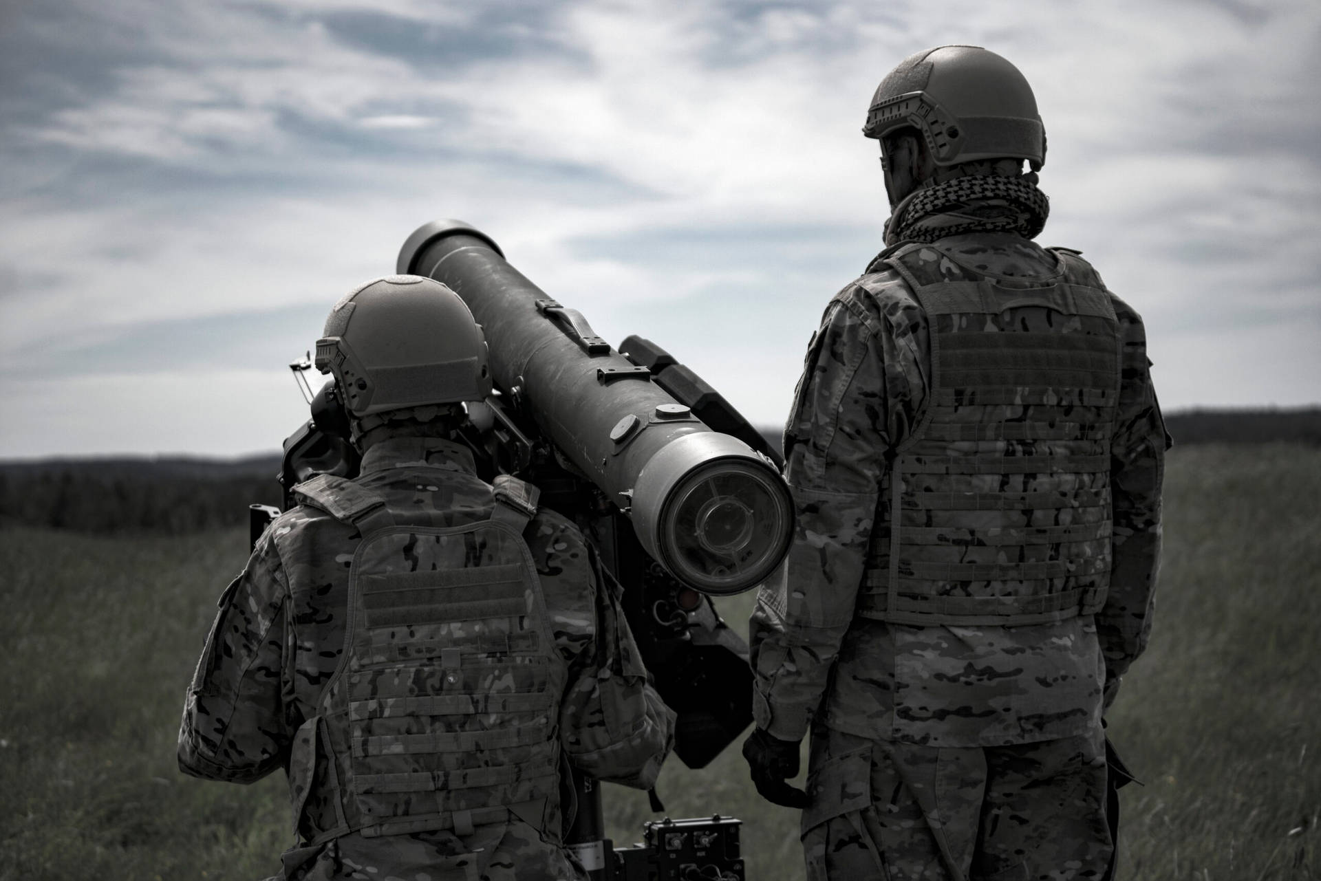 Military Soldier Target Black And White Background