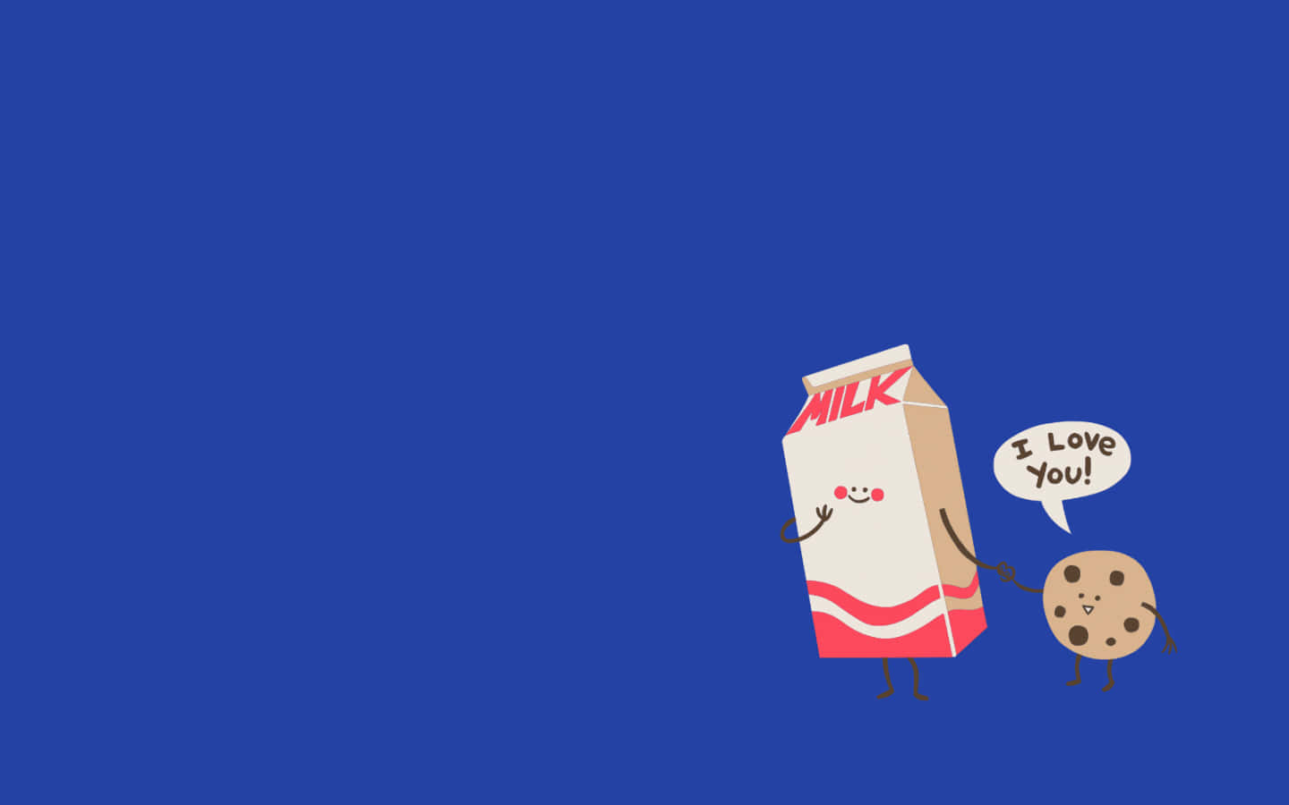 Milk Box Cookie Cute Background