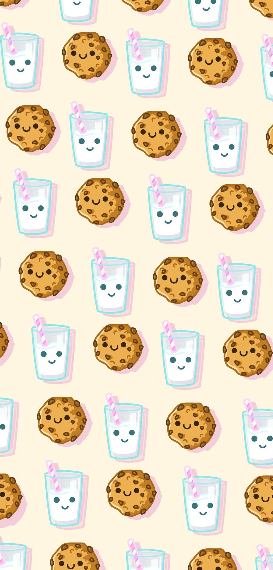 Milk Cookie Iphone Art Background