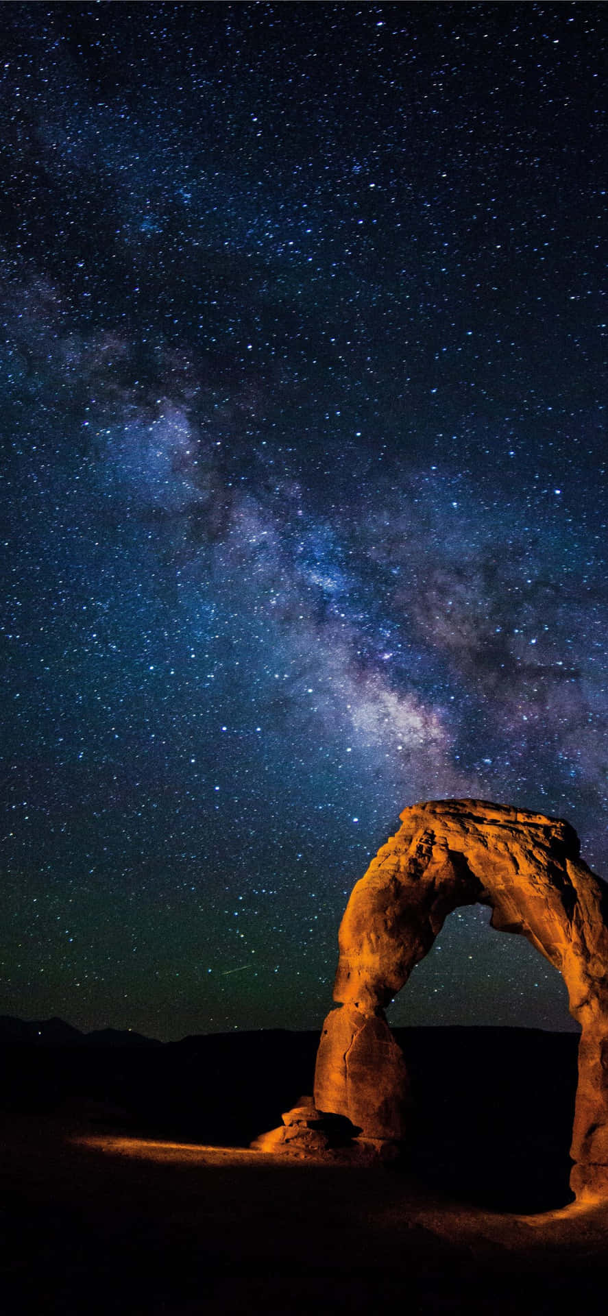 Milky Way Above Delicate Arch Background