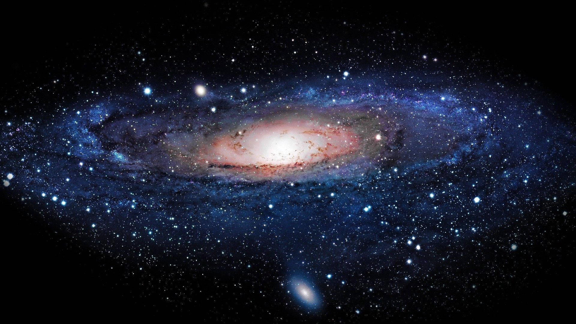 Milky Way Black Hole In Galaxy Background