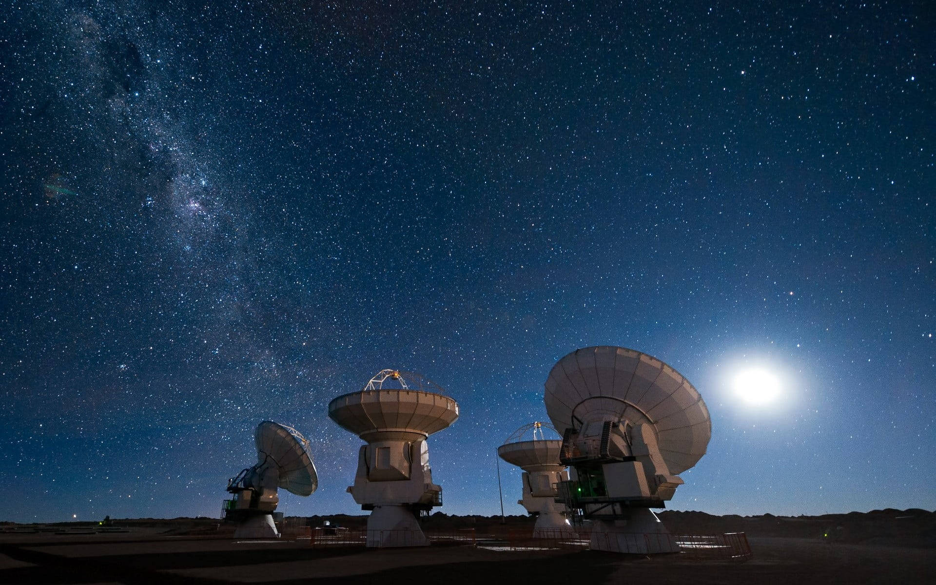 Milky Way Galaxy Antenna Background