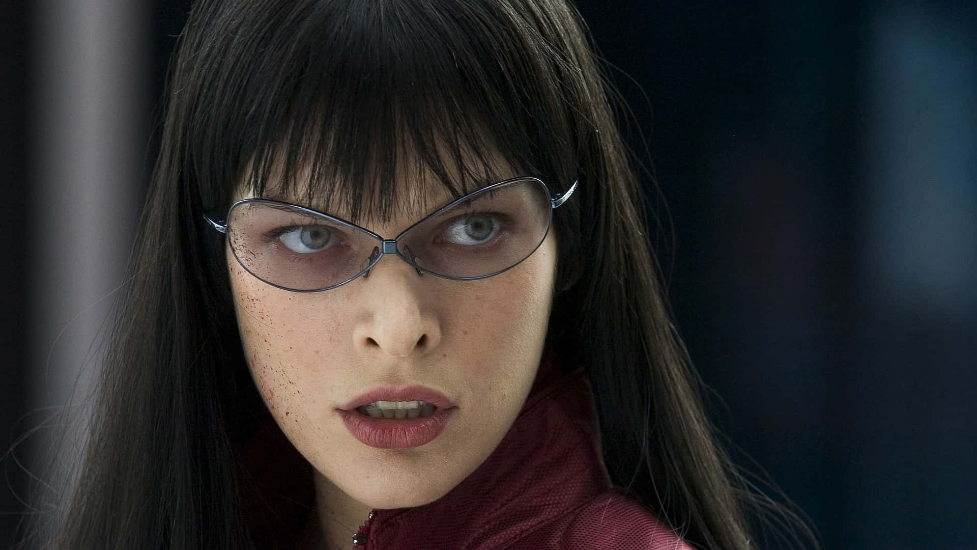 Milla's Angry Face In The Ultraviolet Movie Background