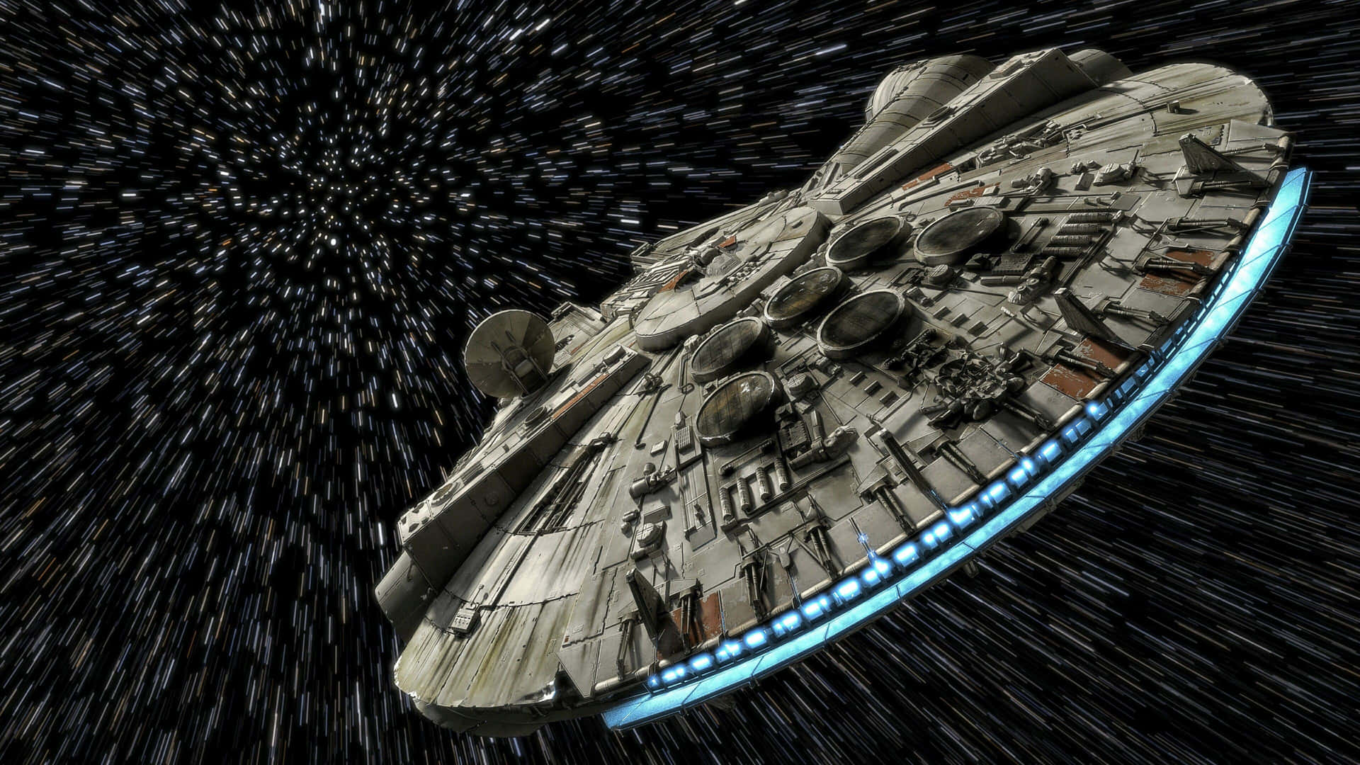 Millennium Falcon Hyperspace Jump Ultra Wide