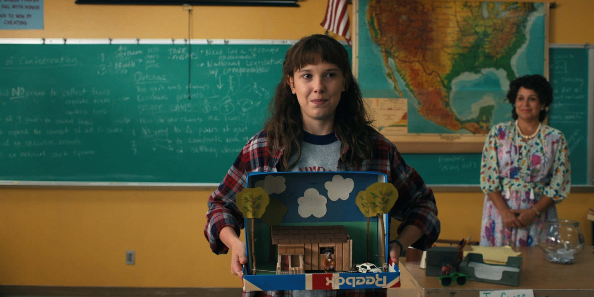Milli Bobby Classroom Scene Stranger Things Pfp Background
