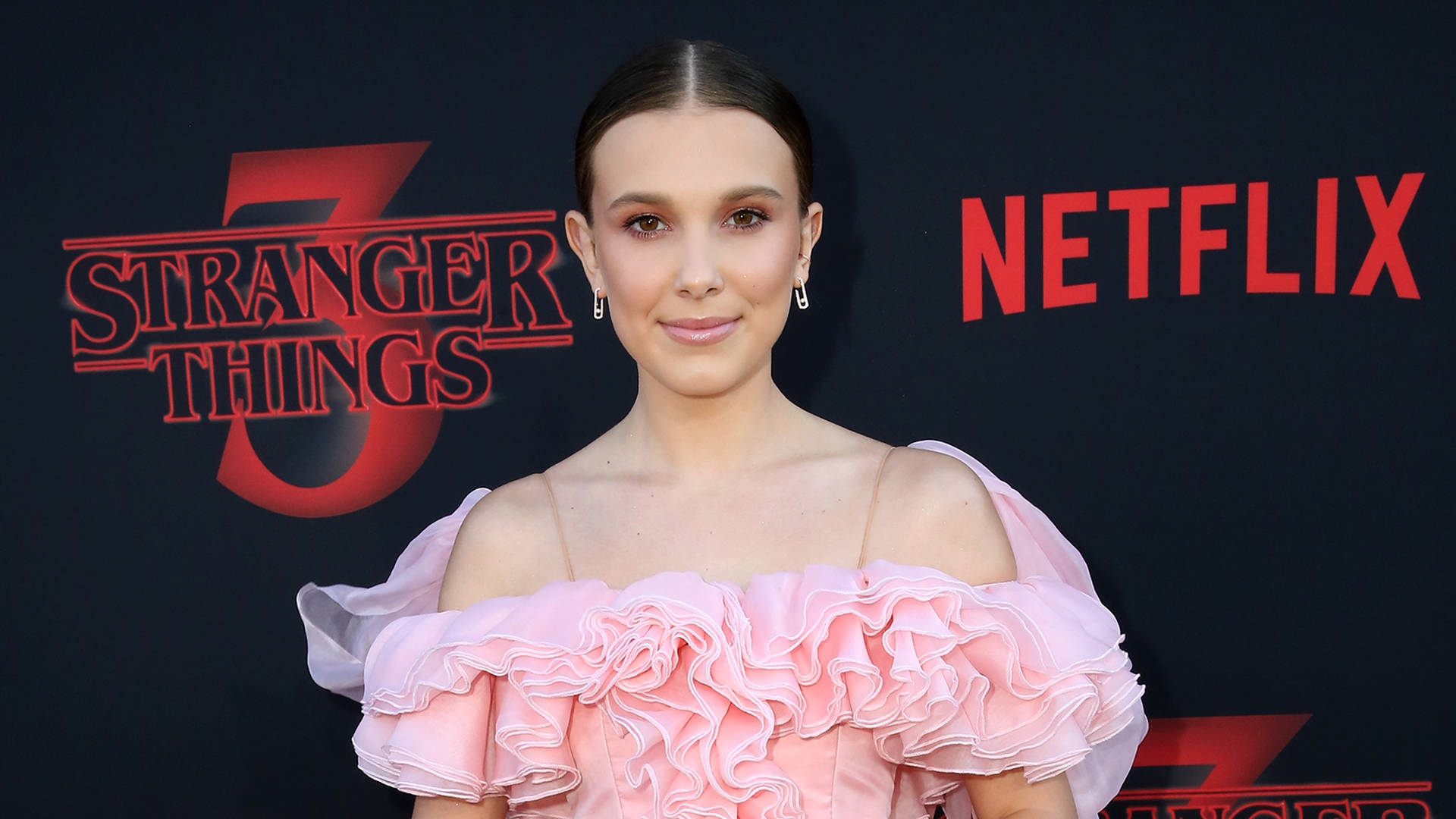 Millie Bobby Brown At The Netflix Premiere Background