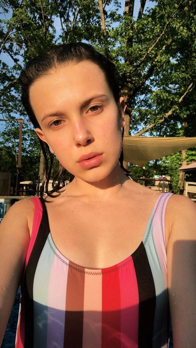 Millie Bobby Brown Is Glowing In This Golden Hour Selfie Background