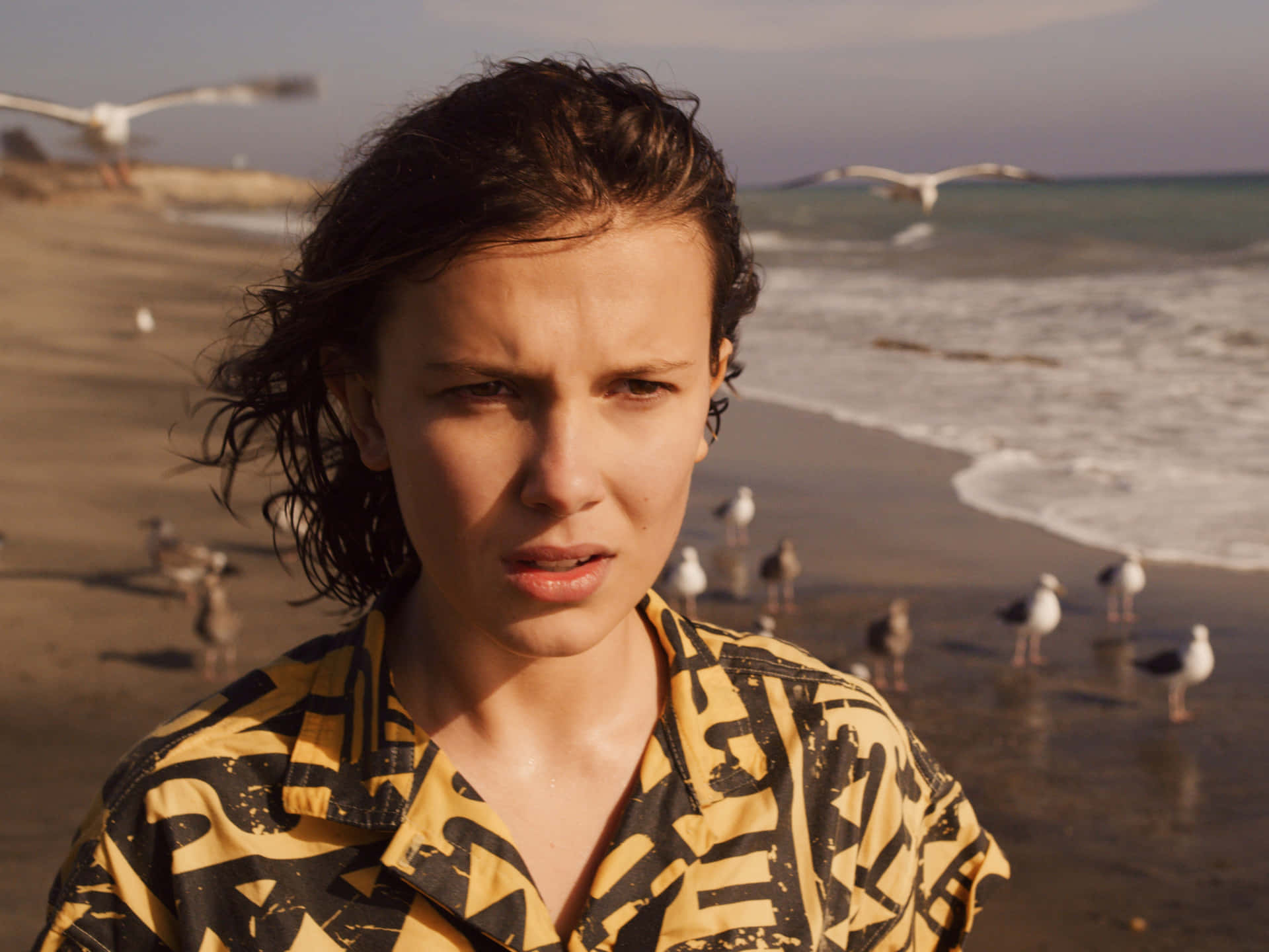 Millie Bobby Scene Stranger Things Pfp Background