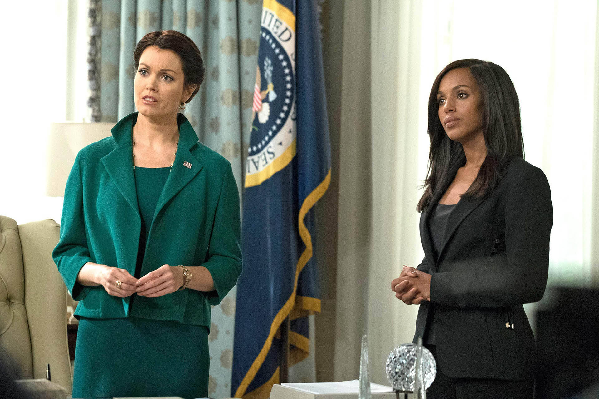 Millie Grant And Olivia Pope From Scandal Background