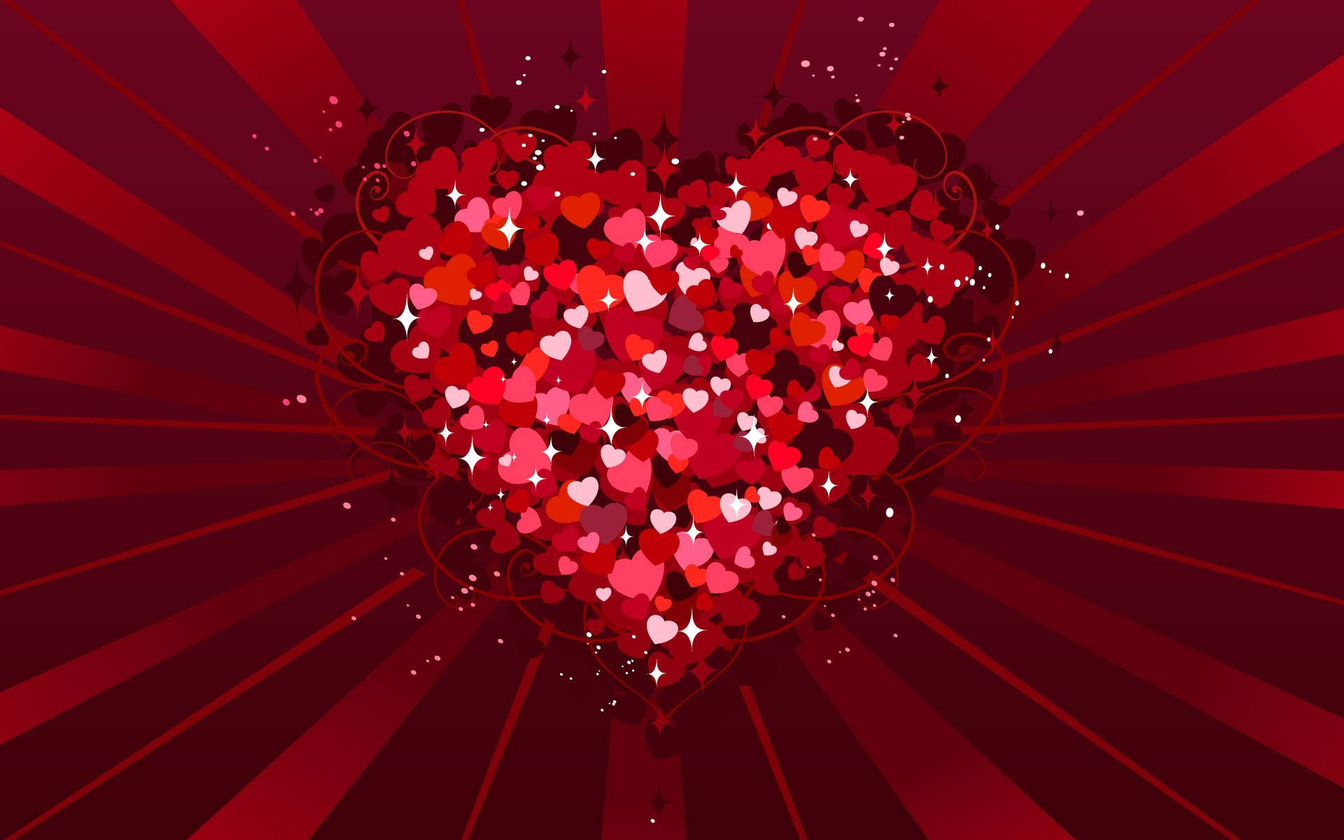 Million Hearts Design Valentines Desktop Background