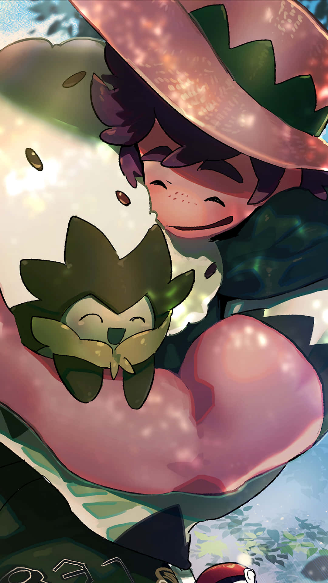 Milo Hugging Eldegoss Background