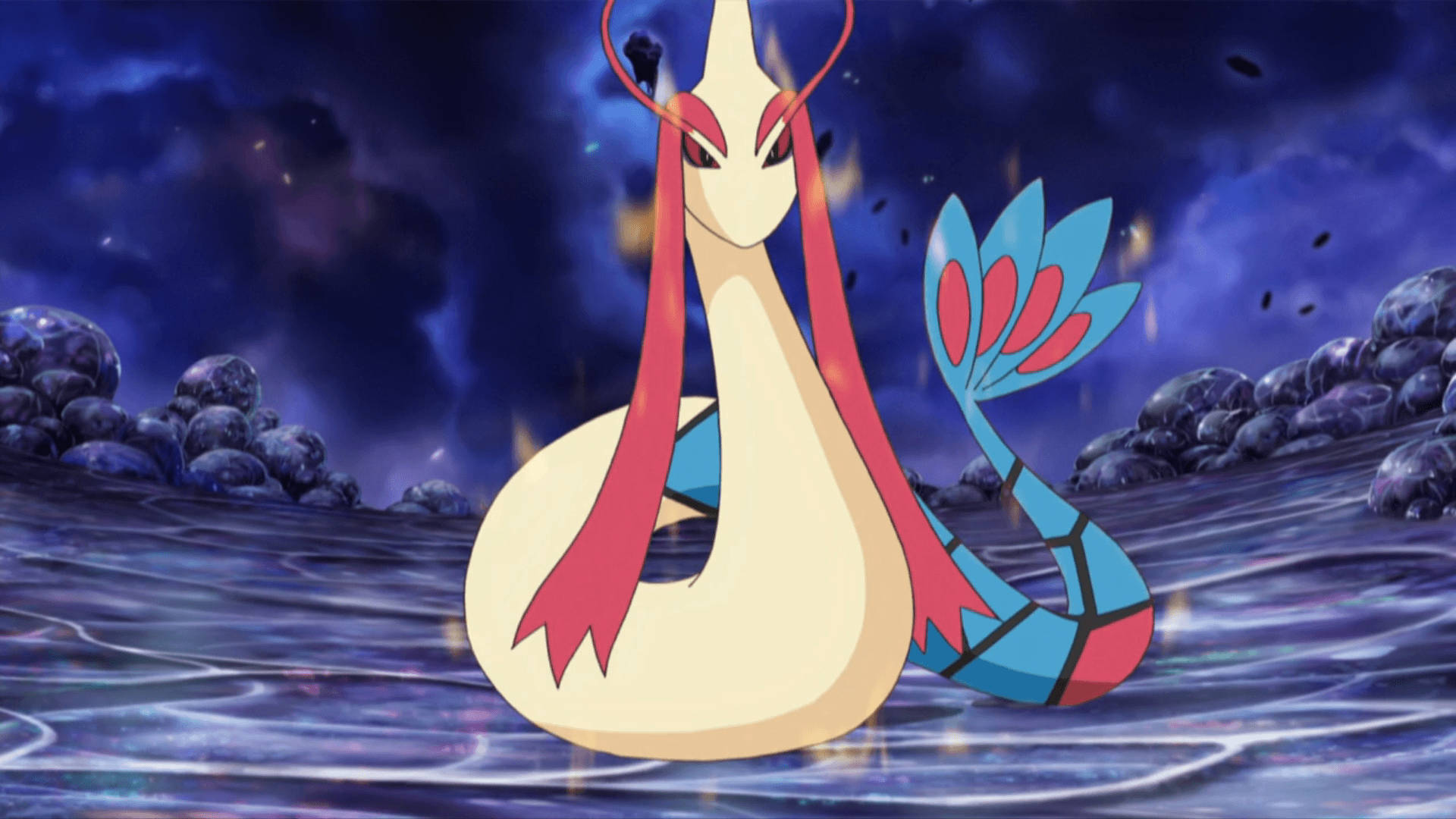 Milotic Glowing Power Background