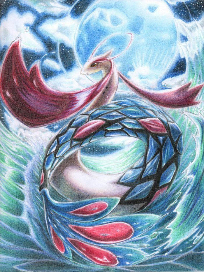 Milotic Large Tail Background