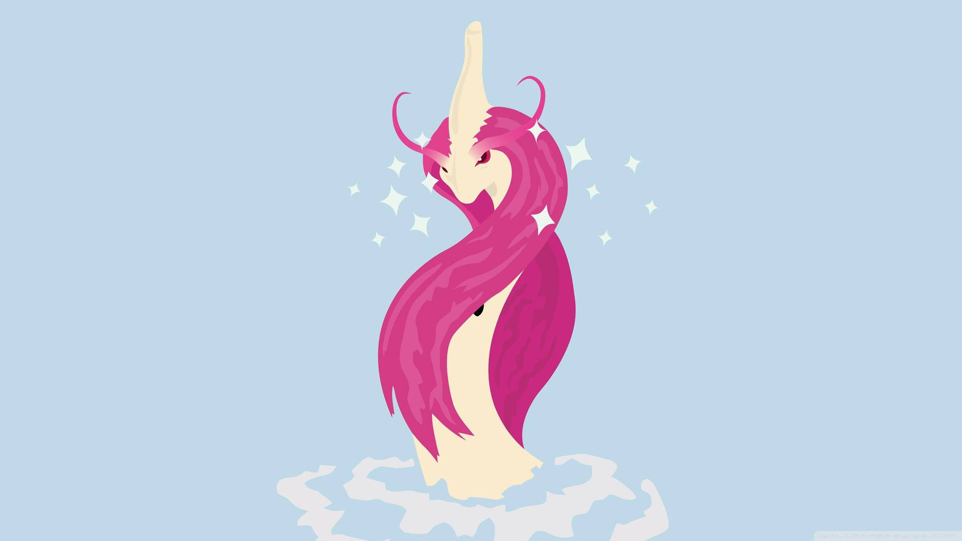 Milotic Showing Off Hair Background