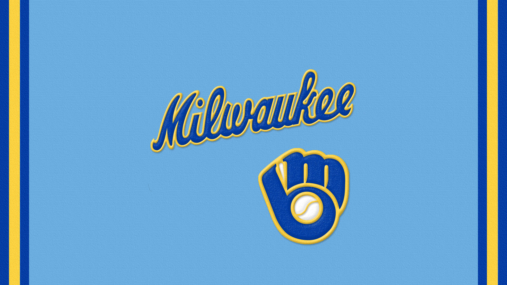 Milwaukee Brewers Glove Logo Background