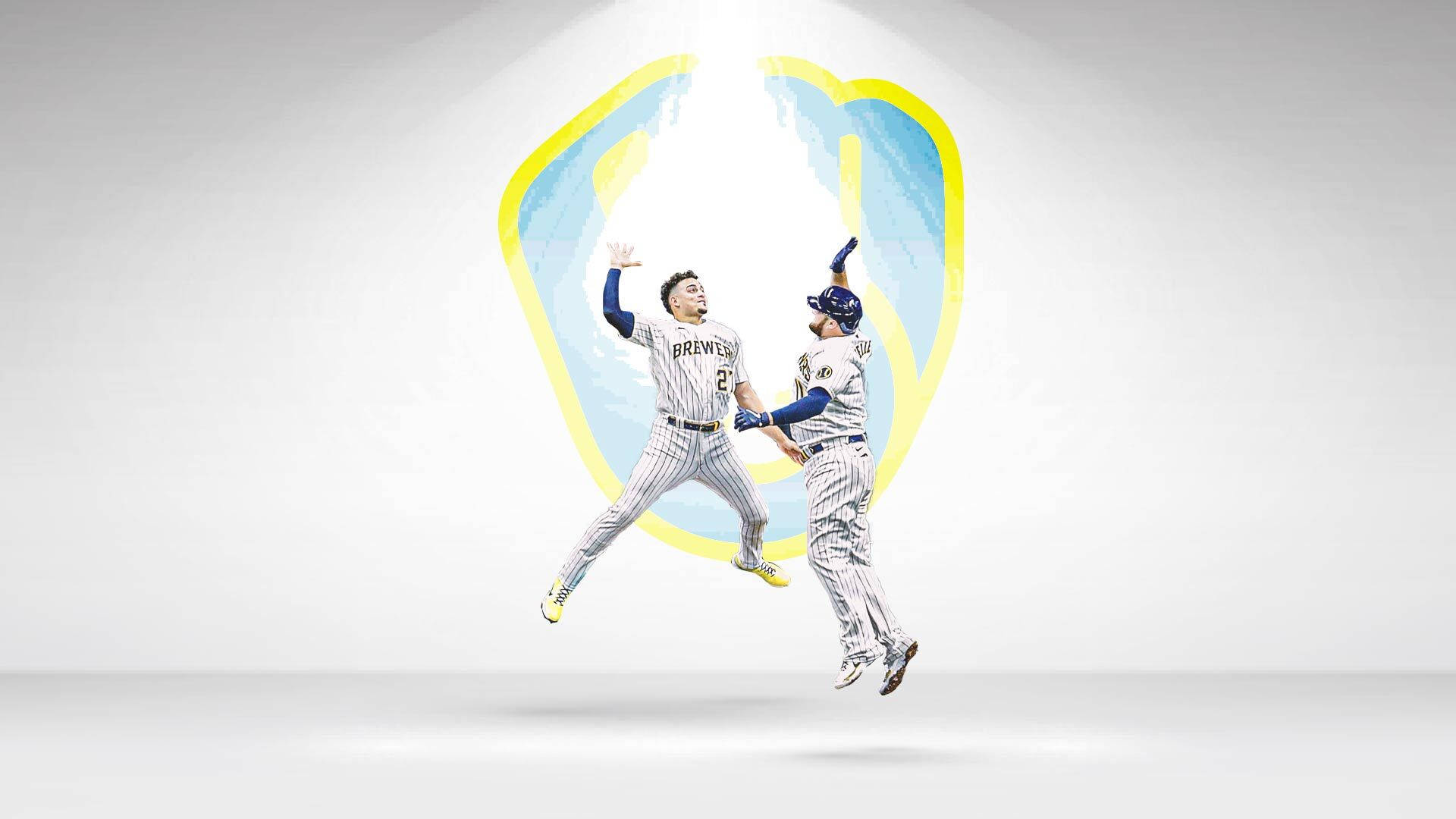 Milwaukee Brewers Jumping Background