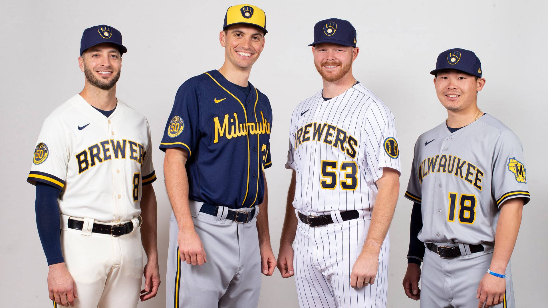 Milwaukee Brewers Uniform Jersey Background