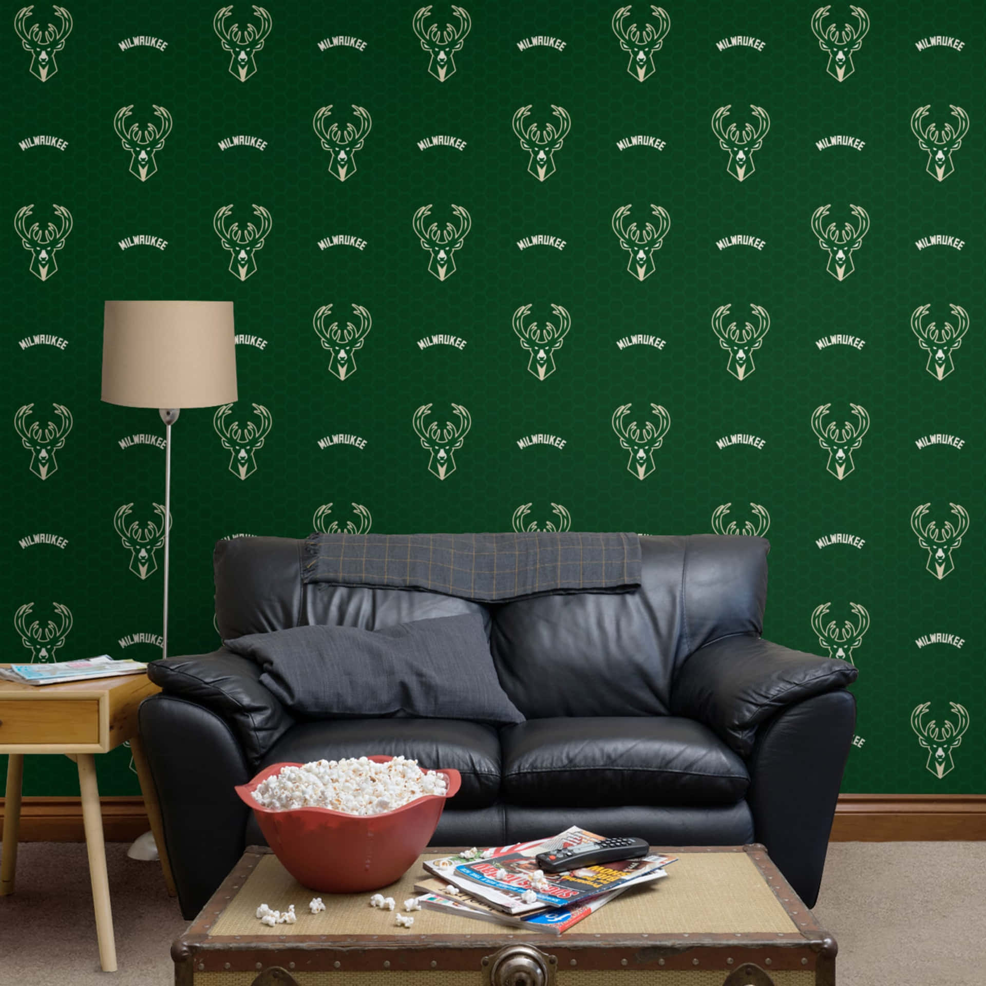 Milwaukee Bucks And Their Logo Background