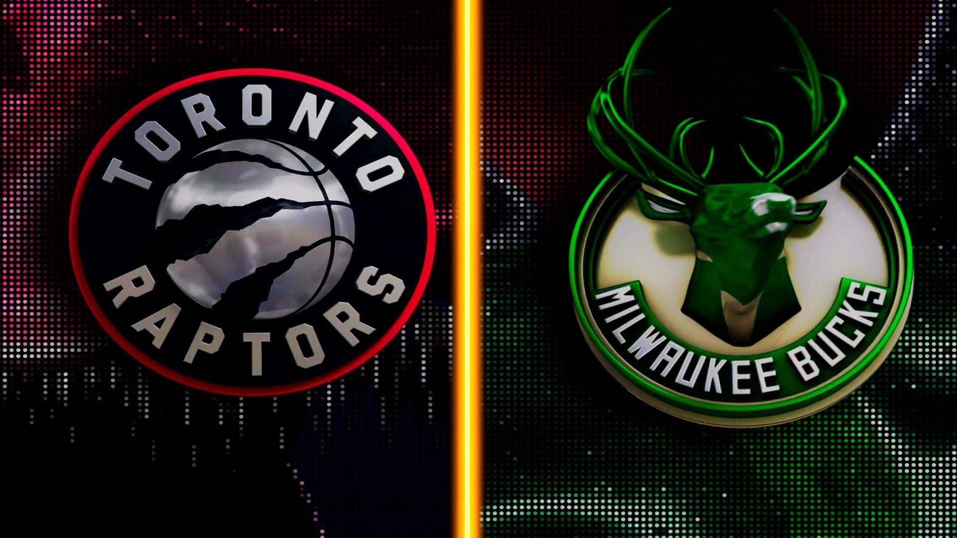 Milwaukee Bucks And Toronto Raptors Background